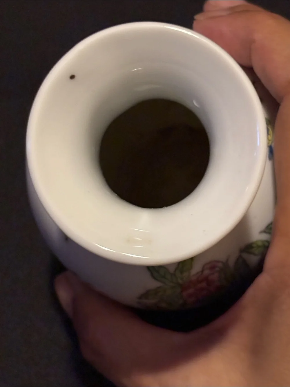 Vintage Chinese Ceramic Floral Vase
